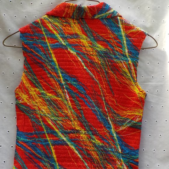 EUC Alberto Makali  Button Front Sleeveless Top SZ S - Picture 6 of 12